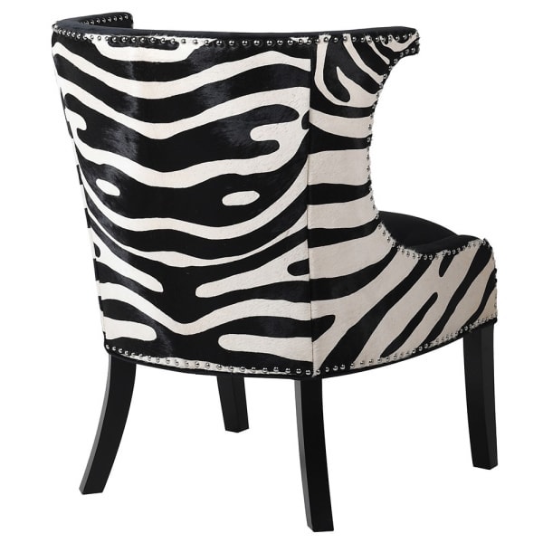 Zebra Print Studded Chair Richard